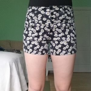 Lovesick Skull & Daisy Shorts